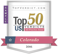 Top 50 Verdicts in Colorado in 2016