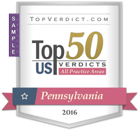 Top 50 Verdicts in Pennsylvania in 2016