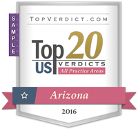 Top 20 Verdicts in Arizona in 2016