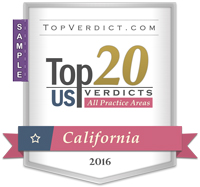 Top 20 Verdicts in California in 2016