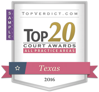 Top 20 Court Awards in Texas in 2016