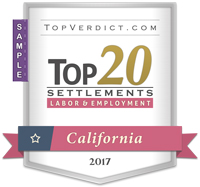 Top 20 Labor & Employment Settlements in California in 2017