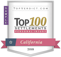 Top 100 Personal Injury Settlements in California in 2018