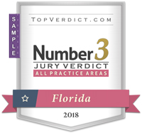 Number 3 Verdicts in Florida in 2018