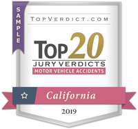 Top 20 Motor Vehicle Accident Verdicts in California in 2019