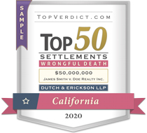 Top 50 Wrongful Death Settlements in California in 2020